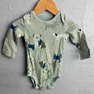 Carter's Mint Dog Print Bodysuit